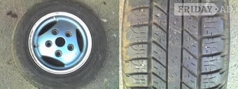 Land Rover Defender / Discovery / Range Rover Classic  Green painted 3 Spoke Alloy Wheel & 225 x 16 Tyre