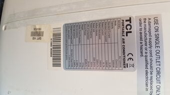 TCL Portable air conditioner with fan option