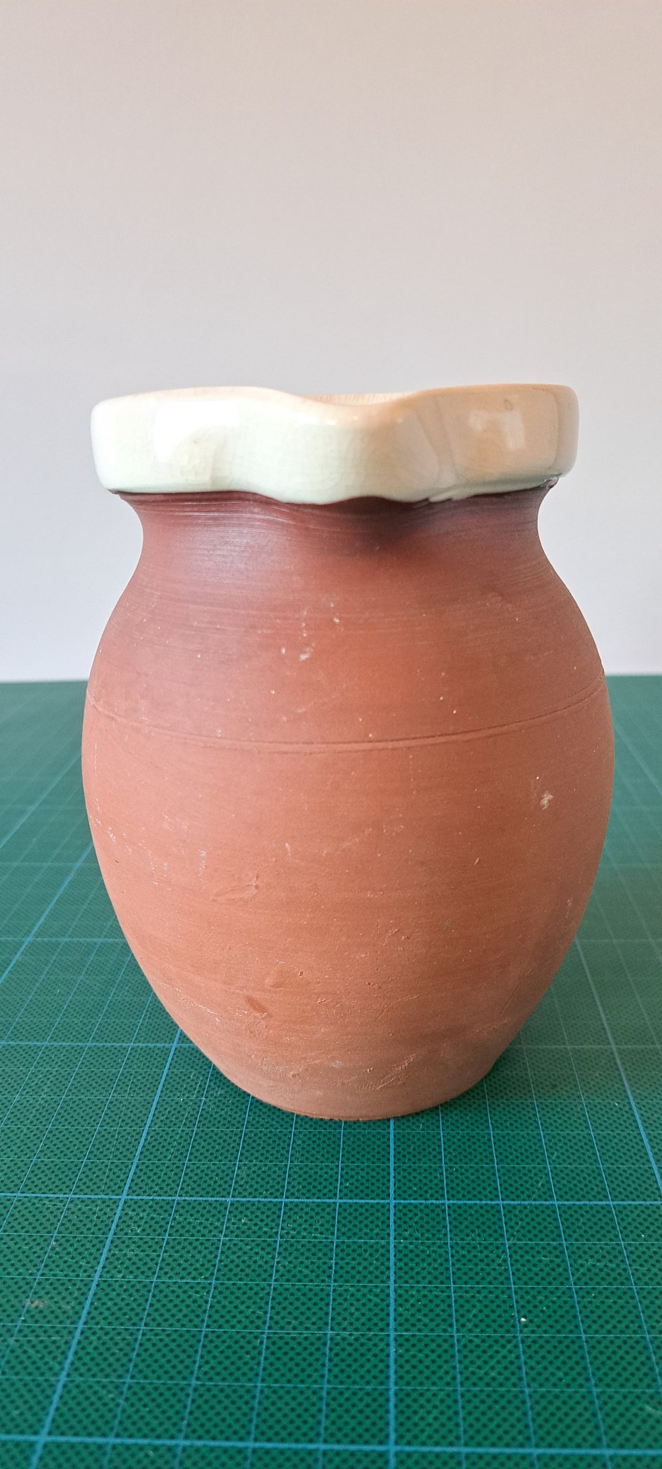 EARLY ROYAL BARUM WARE TERRACOTTA JUG BRANNAN DEVON KITCHENALIA  - Antiques & Collectables in Hartley Wintney