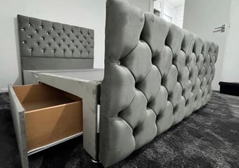 KING - MILANO divan 4 drawers Floor standing Hb & Footboard