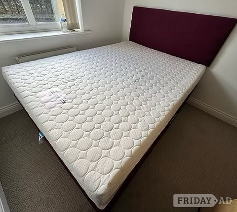 KING - MEMORY CONCEPTS MATTRESS WITH DIVAN BASE & HEADBOARD in Rotherham