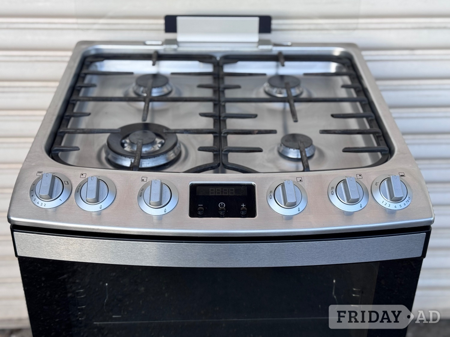 AEG gas cooker 60cm fsd stainless steel double oven 3 months warr - Home Appliances in Romford