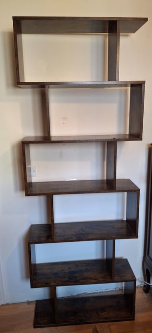 Shelved storage unit book shelf x2