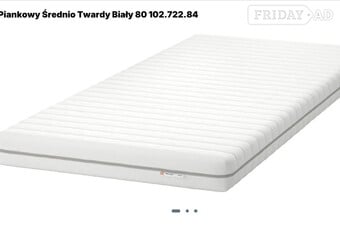 Ikea MALFORS foam mattress 200x80cm. Removable cover. Medium firm