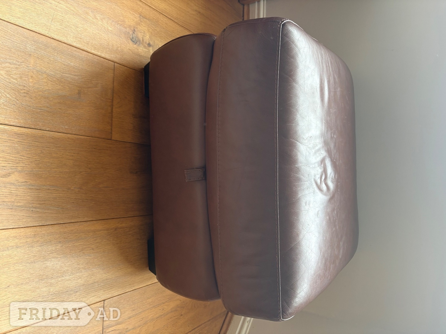 Pulborough Leather2 seater sofa, armchair and footstall