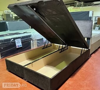 DIVAN OTTOMAN BED WITH 20 INCH HEADBOARD - 4 FOOT