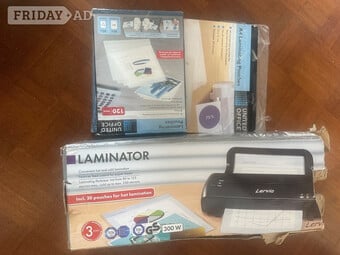 Laminator with A4 & A5 pouches