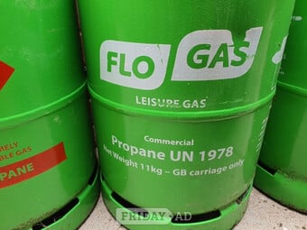 FULL FLOGAS PROPANE LEISURE GAS BOTTLE 11KG (FULL) £90