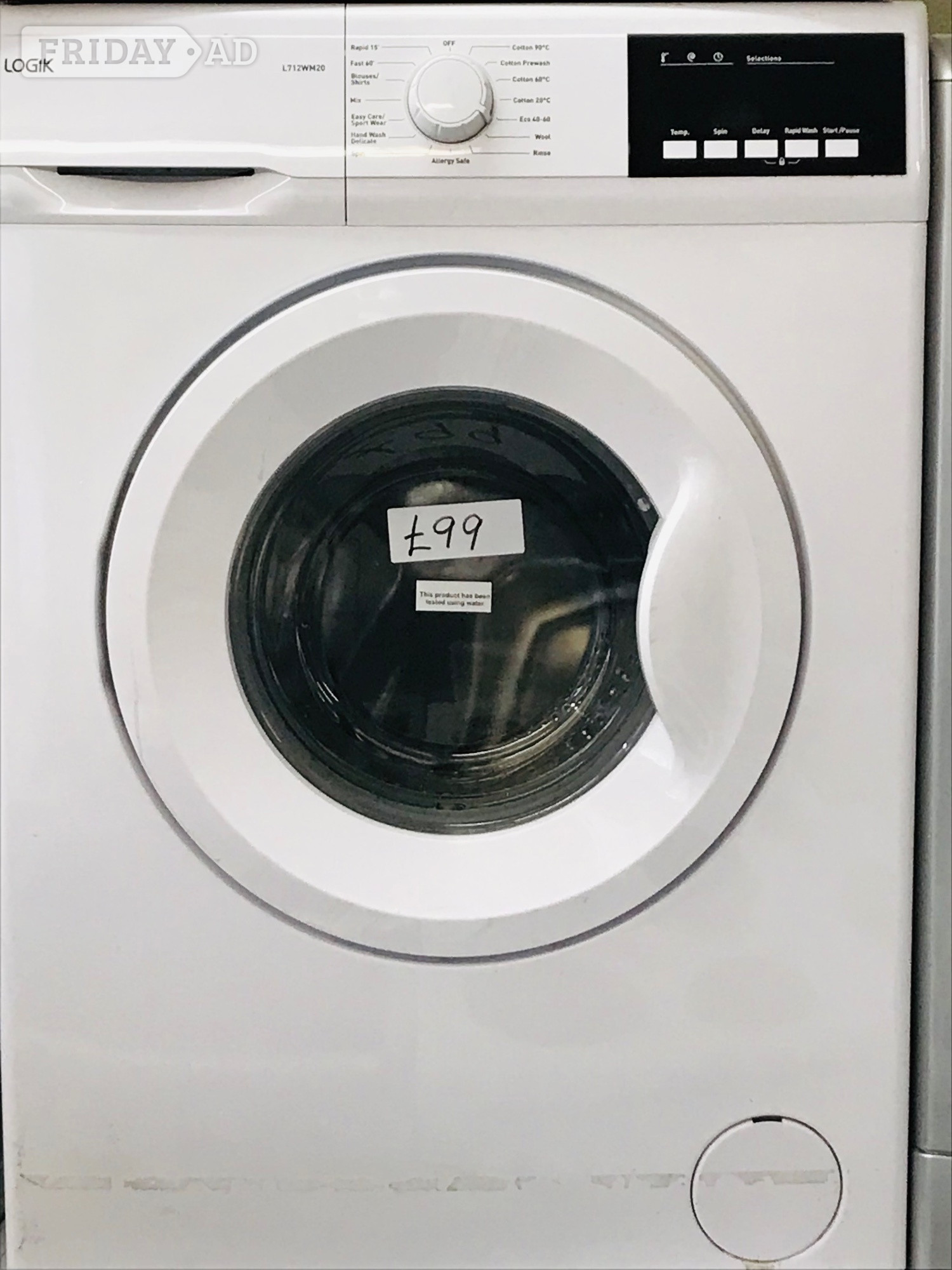 Logik washing machine in excellent condition  in Buckingham
