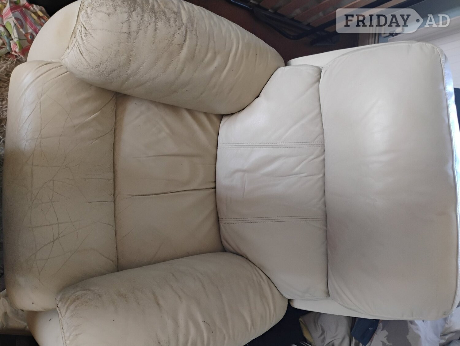 Bexhill-On-Sea Reclining armchair cream 