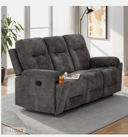 3&2 GUILDFORD RECLINER -GREY FABRiC - Furniture in Rotherham