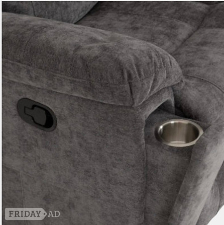 3&2 GUILDFORD RECLINER -GREY FABRiC - Furniture