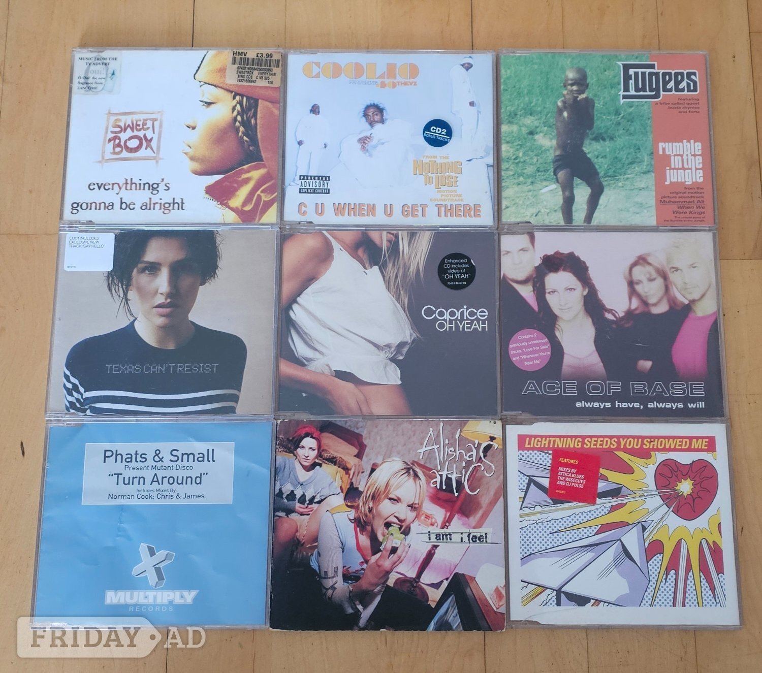 Box of Used CD's - mixed genre's Album's & Single's - Movies, Games, Books & Music in Eastbourne
