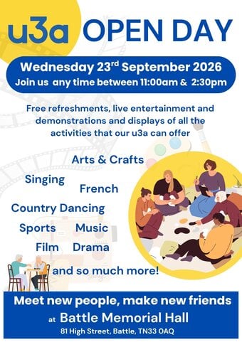 Battle and District u3a Open Day