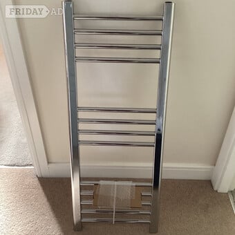 Heated towel rail and valves