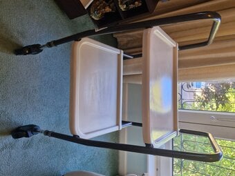 Indoor walker trolley with trays