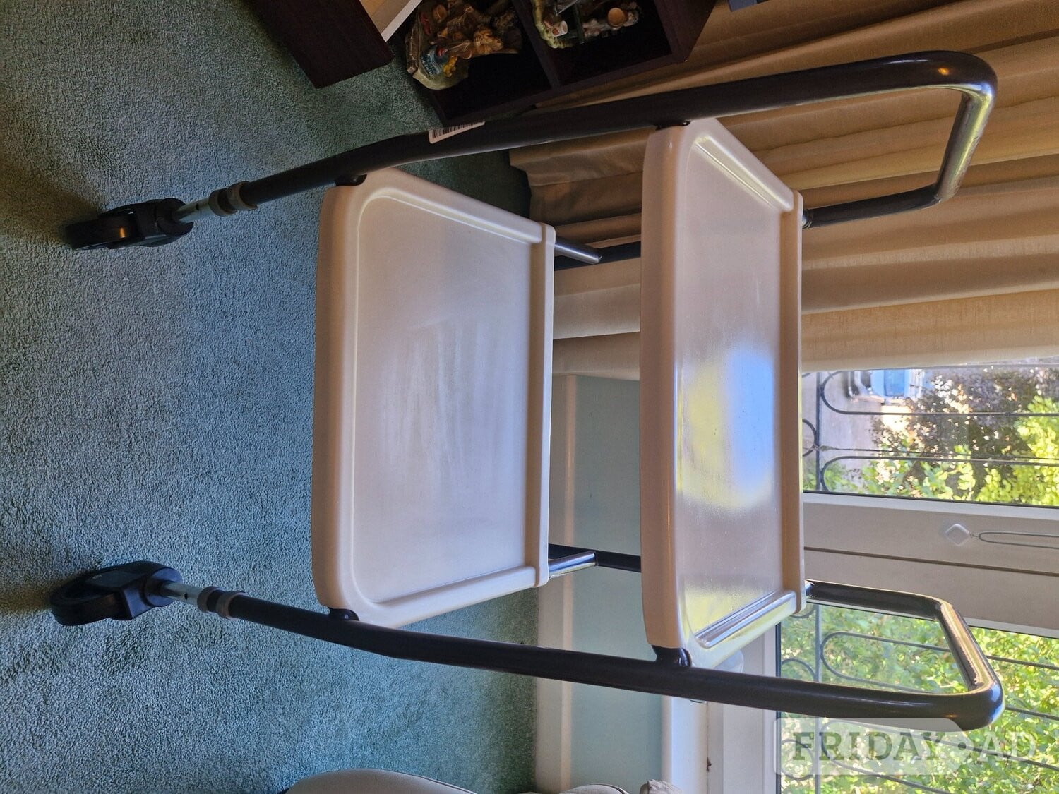 Indoor walker trolley with trays in Worthing