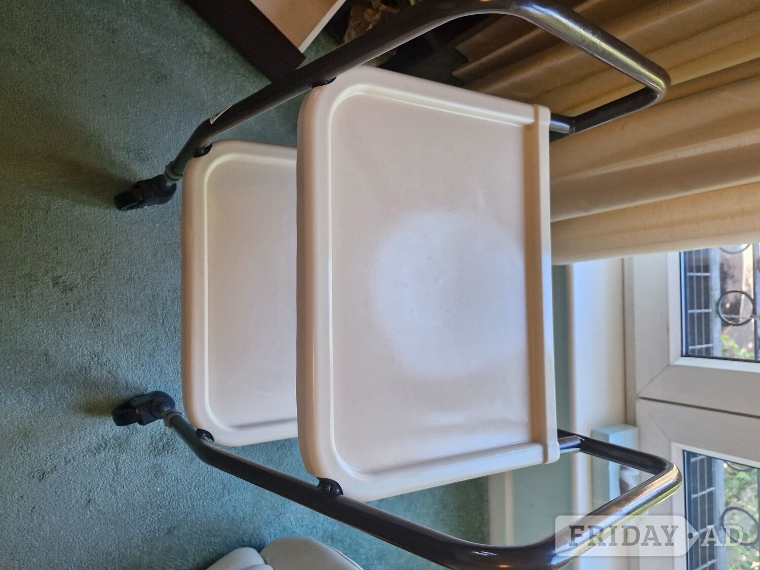 Indoor walker trolley with trays