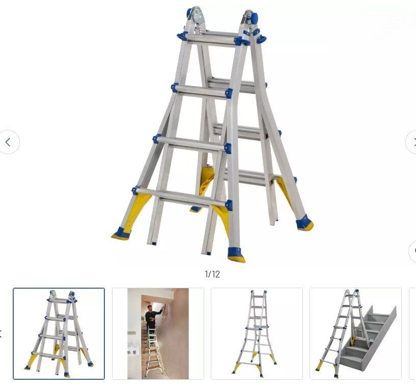 Werner Muliti Purpose Combination ladder - model no: 75064.  in Bexhill-On-Sea
