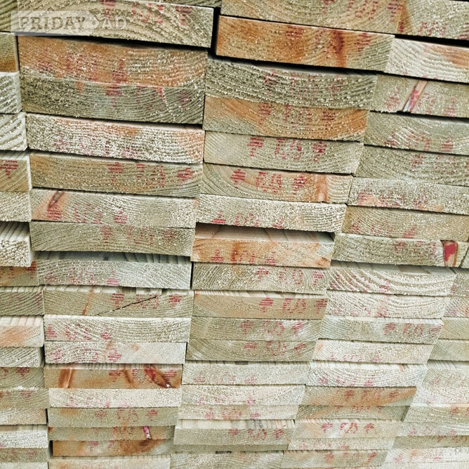 Wigan 4x1 PAR Timber. Treated Green 5.1m Lengths