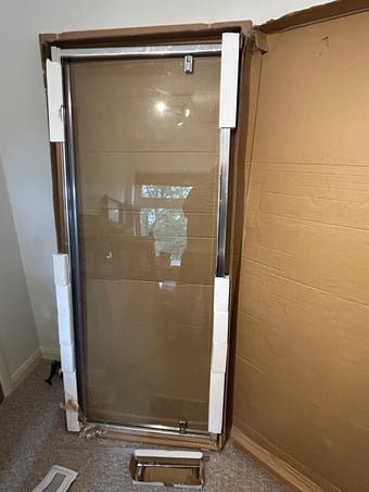 Pivot shower door 800mm