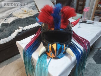 custom Predator motorcycle helmet