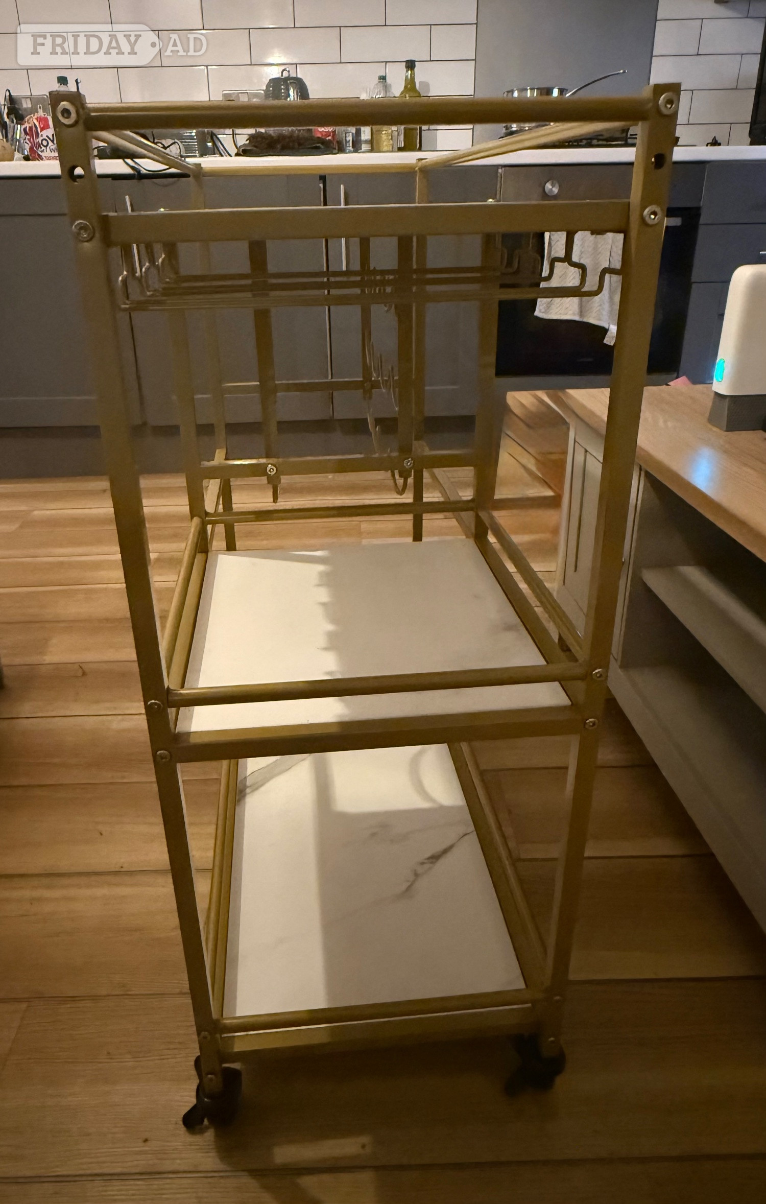 Gold Bar Cart Drinks Trolley – Great Condition