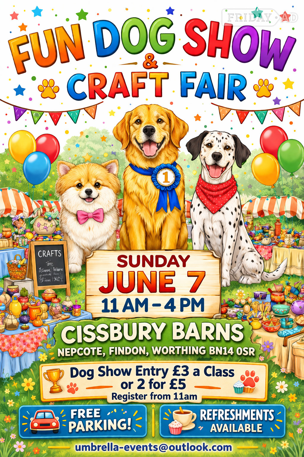 Fun Dog Show & Craft Fair  in Nepcote Findon