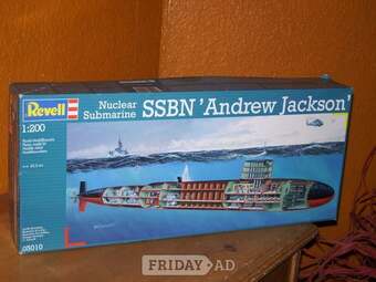 USS 'Andrew Jackson' Polaris submarine model.