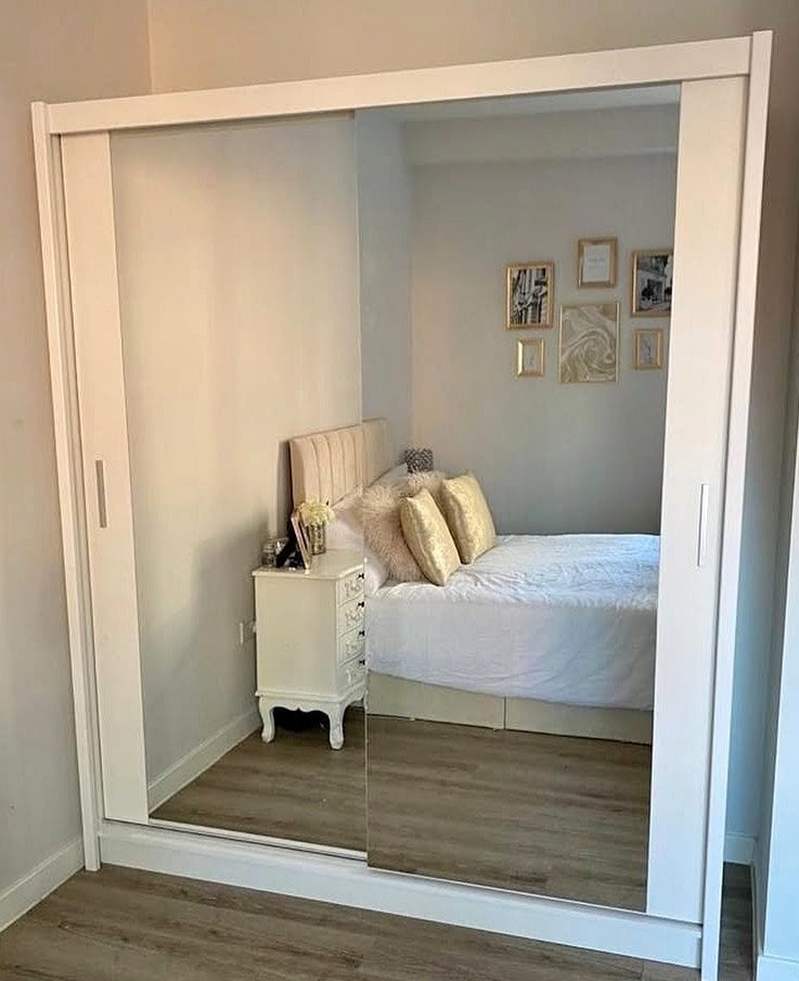 IKEA Wardrobe – 2 Sliding Mirror Doors – For Sale  IKEA wardrobe 