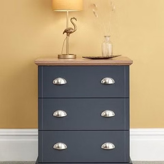 KENDAL 3 DRAWER CHEST - BLUE