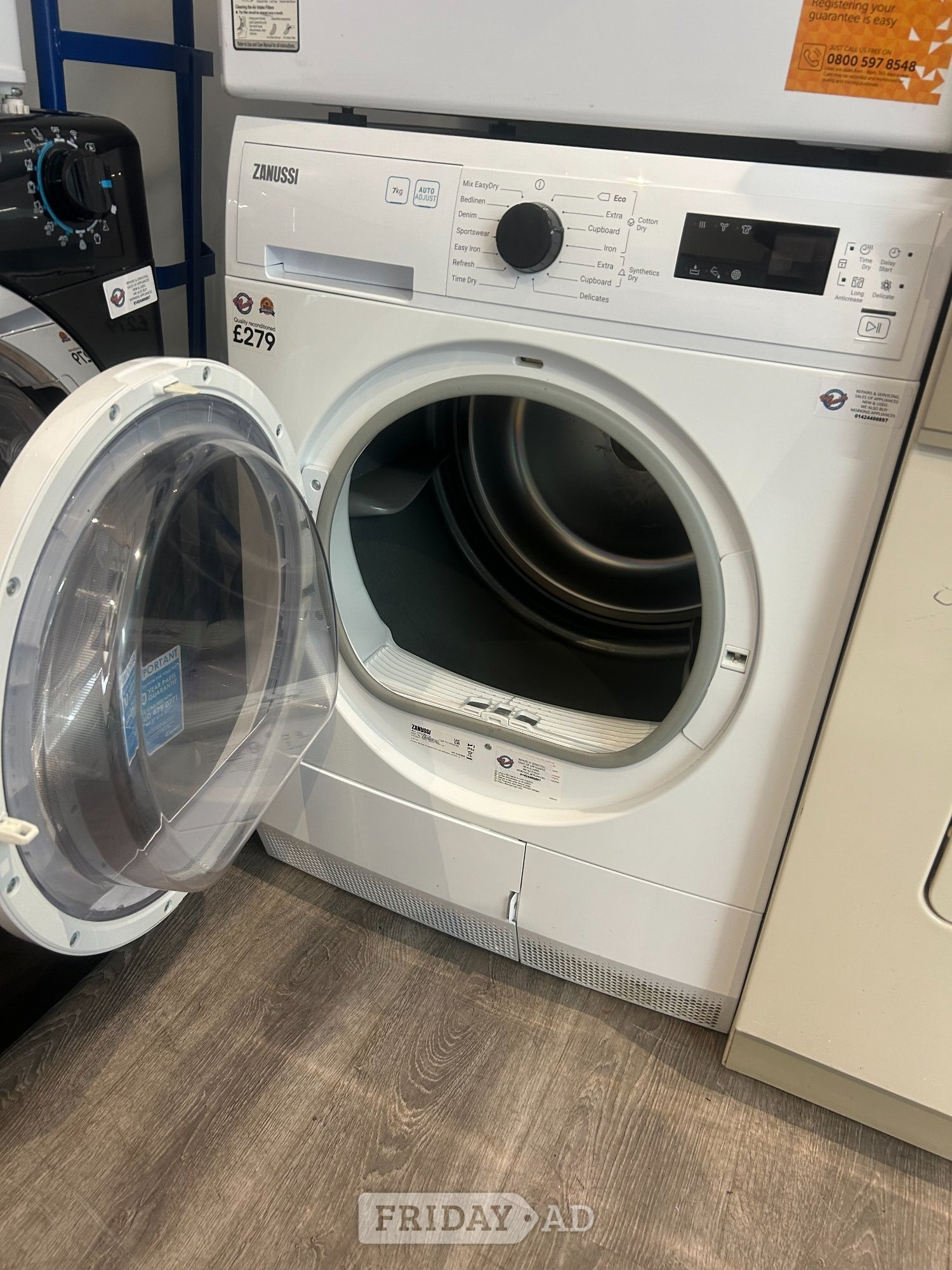 ZANUSSI 7KG CONDENSER DRYER