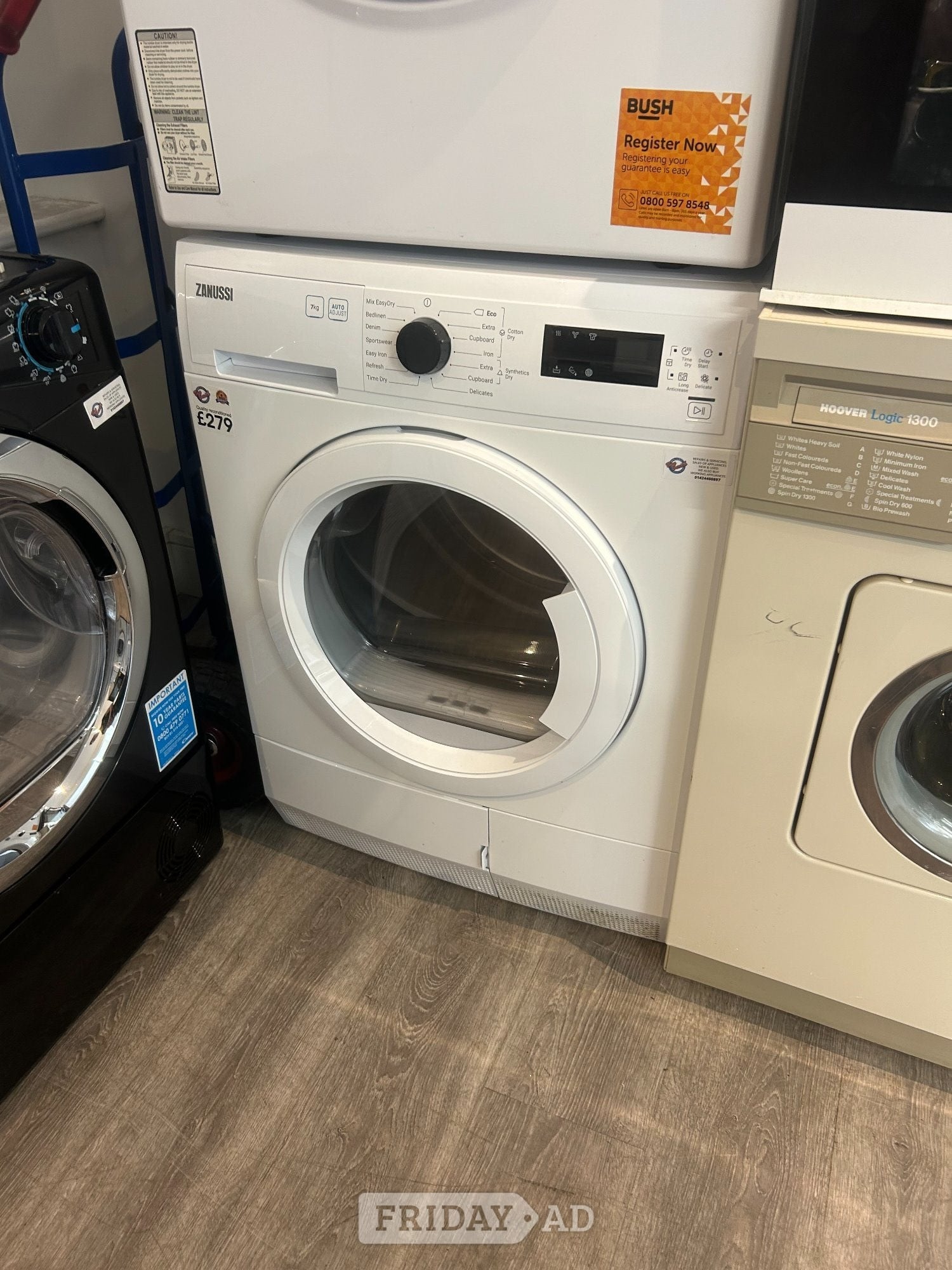 ZANUSSI 7KG CONDENSER DRYER - Home Appliances in St. Leonards-On-Sea