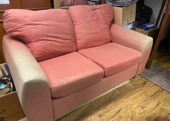 Two seater sofa with fire label for sale 