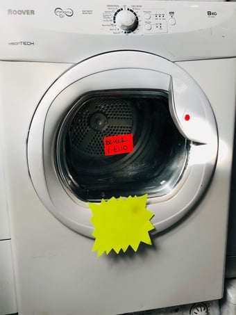 Hoover 8KG load vision tech vented tumble dryer 