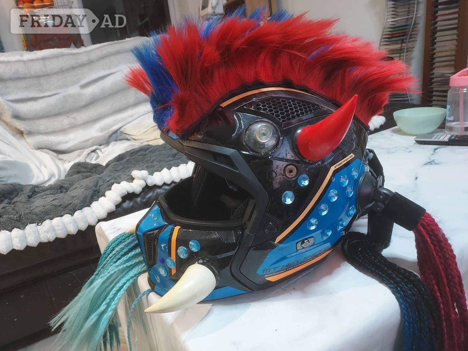 Brighton custom Predator motorcycle helmet