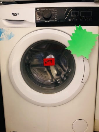 Bush 10KG load washing machine with large size drum.