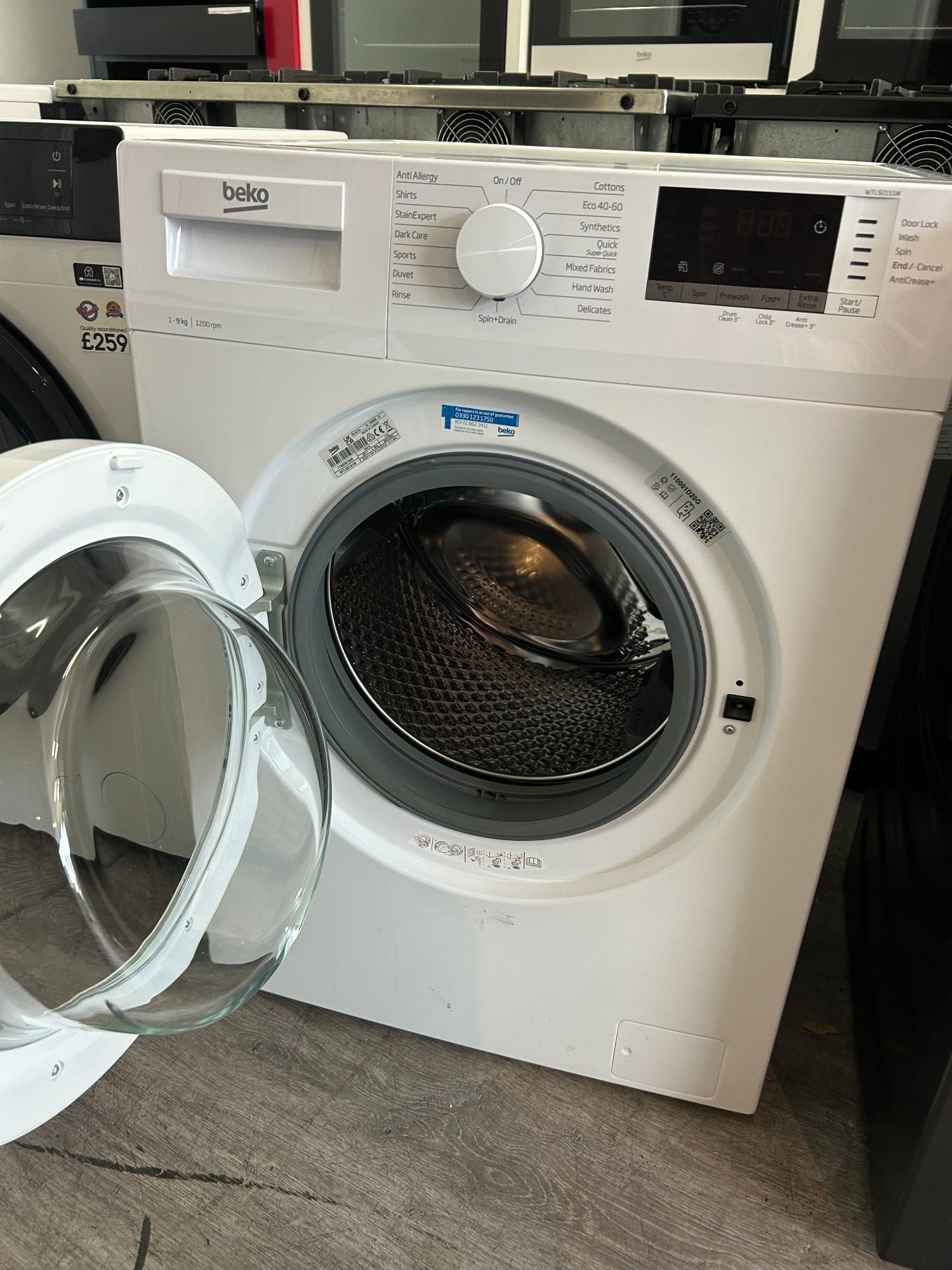 BEKO 9KG WASHING MACHINE