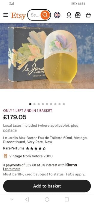 Rare vintage boxed perfume 