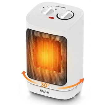 1500W Ceramic Electric Heater, Oscillating, Free UK Delivery