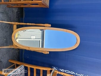 Light Oak Free Standing Mirror