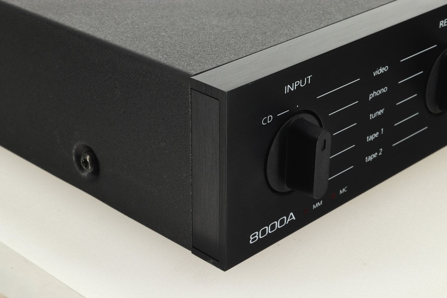Audiolab 8000A hi-fi amplifier.