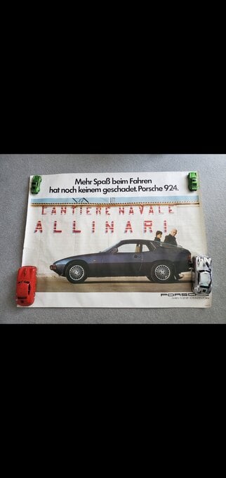 Factory Porsche 924 poster 