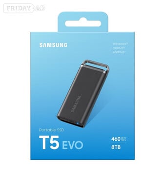 Samsung T5 EVO SSD 8TB Portable Drive USB 3.2 Gen 1 - New Sealed