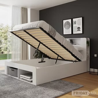 DOUBLE - ANYA STORAGE OTTOMAN BED