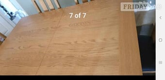 Scandinavian Solid Oak Dining Table & 6 Chairs. In Perfect Order