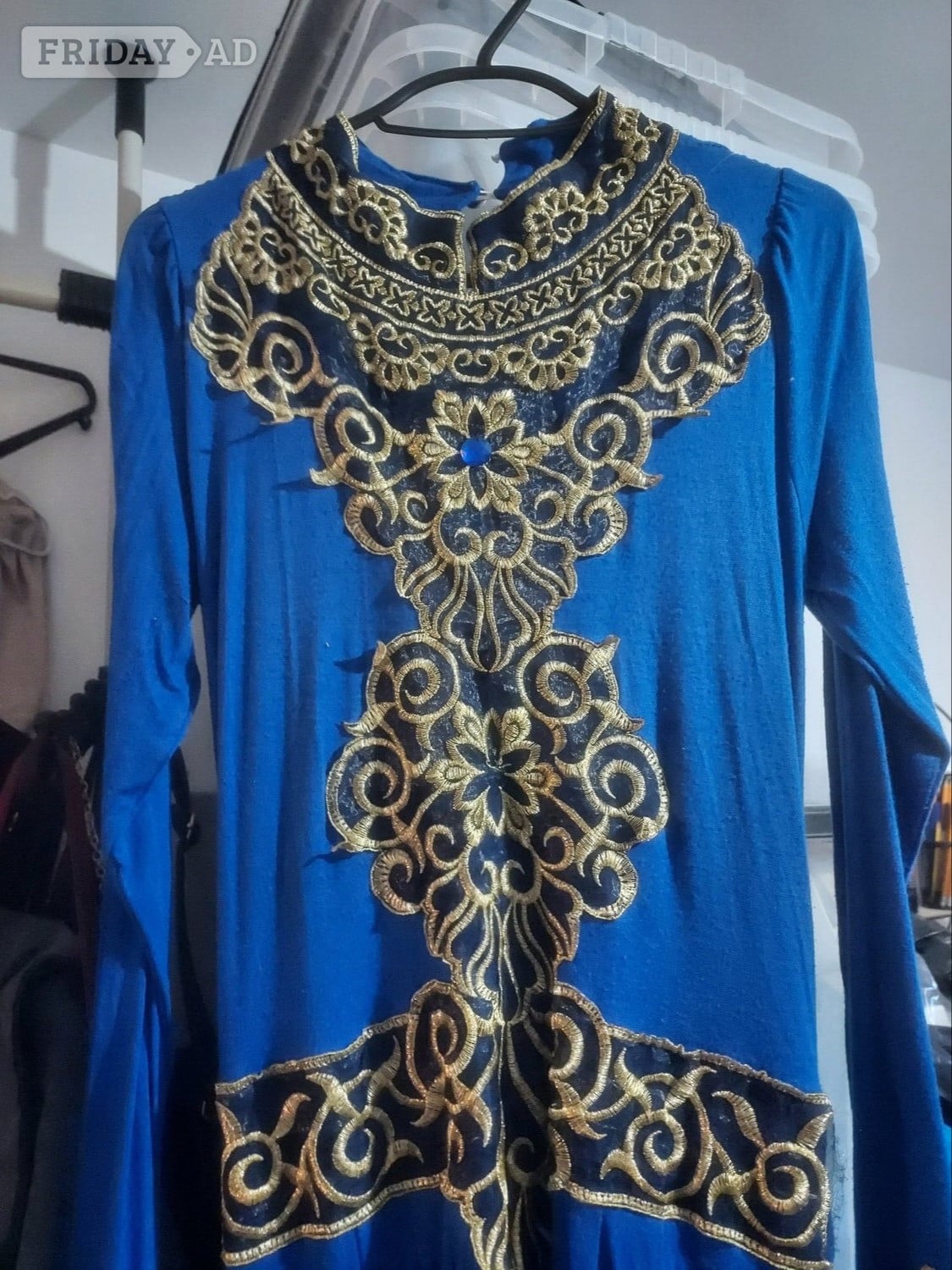 Farasha Abaya (Navy blue and Gold) size 12 in Brighton