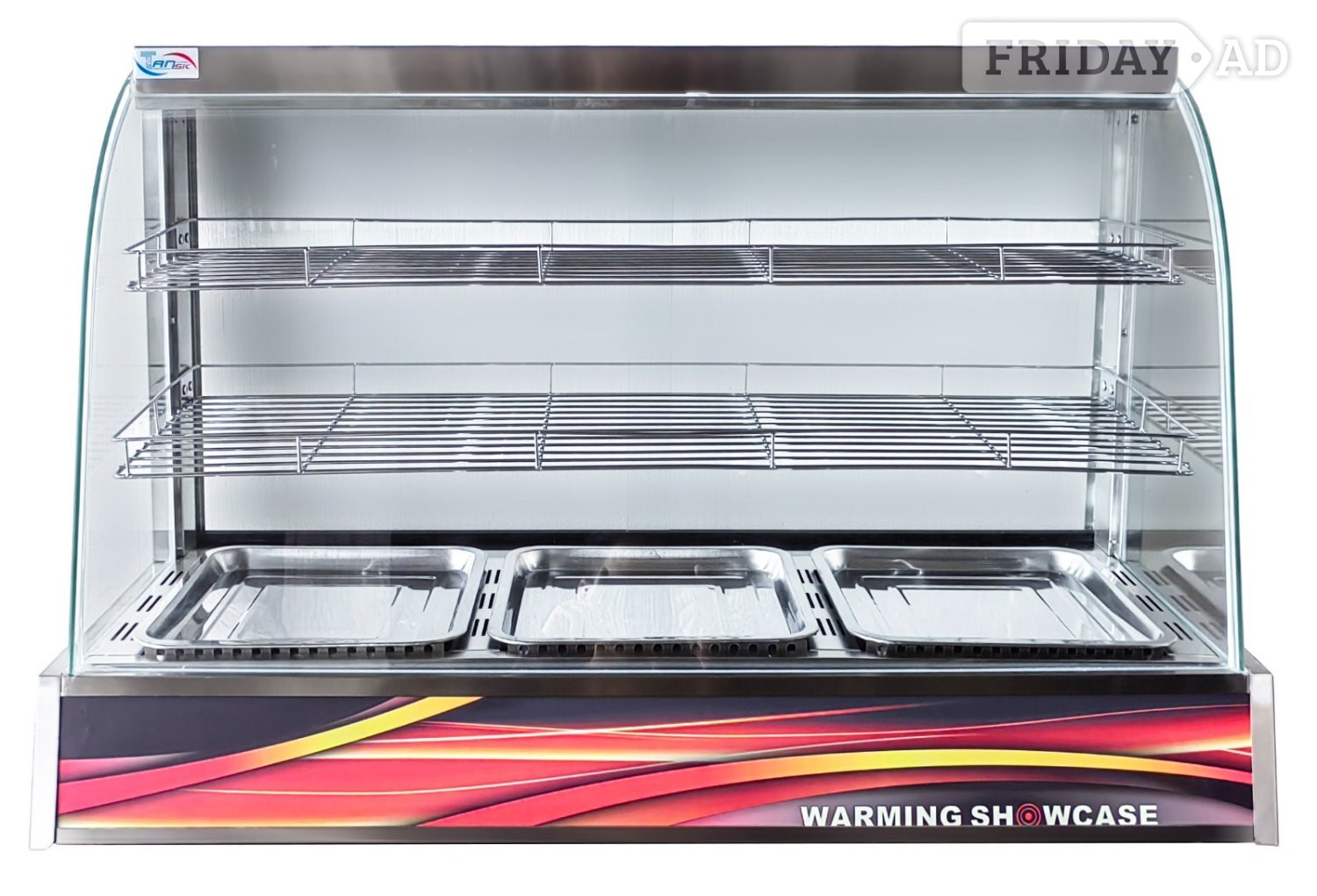 Commercial Stainless Steel Heated Food Display Cabinet Countertop