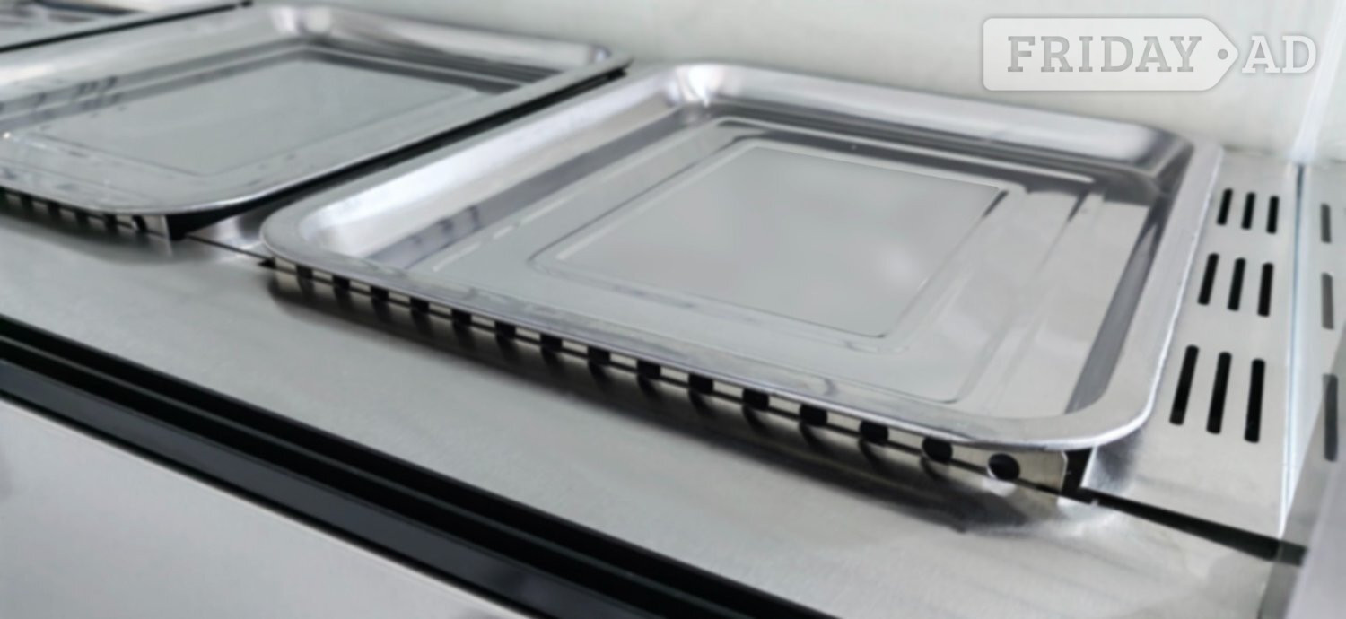 Commercial Stainless Steel Heated Food Display Cabinet Countertop - Home Appliances