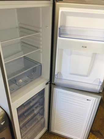 swan fridge freezer frost free with water dispenser 